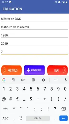 CV MAKER PLUS android App screenshot 2