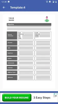 CV MAKER PLUS android App screenshot 6